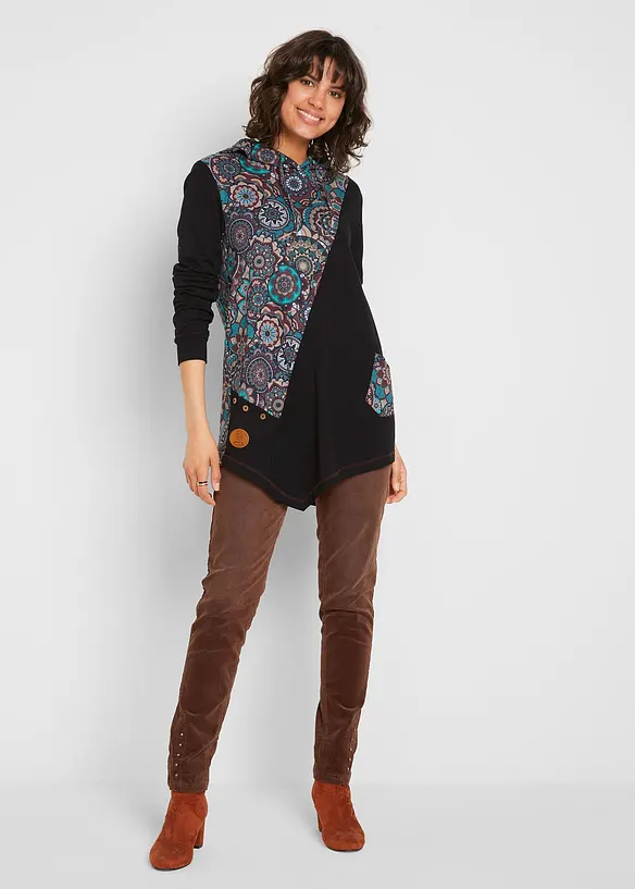 T-shirt à capuche 100% coton, bonprix