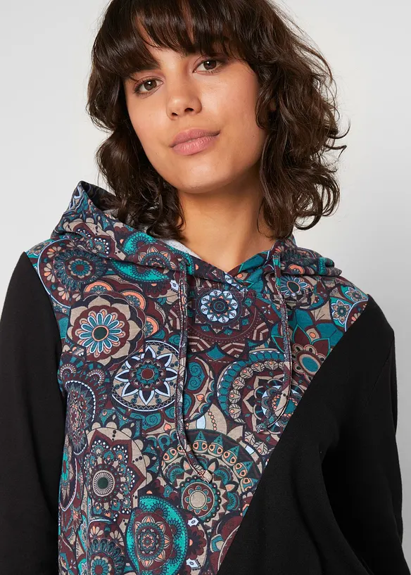 T-shirt à capuche 100% coton, bonprix