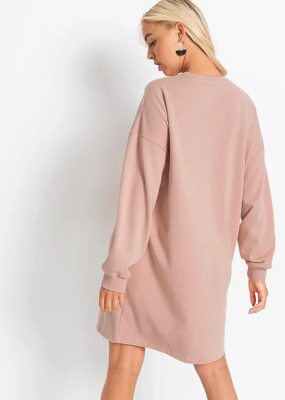 Robe molletonnée oversize, bonprix
