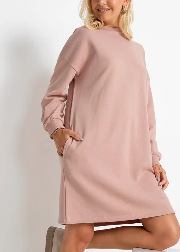 Robe molletonnée oversize, bonprix
