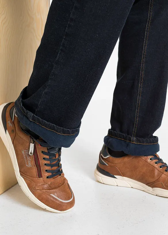 Jean extensible classique à doublure thermique en polaire, bonprix