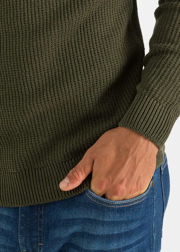 Pull en grosse maille avec coton recyclé, bonprix