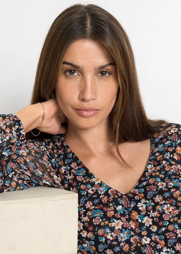 Robe courte en mesh, bonprix