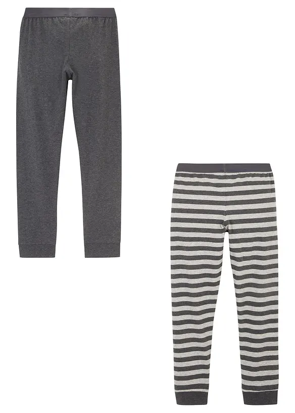 Lot De 2 Leggings Fille Coton 104/110 à 140/146 - Doux Et Confortables Pour Enfants