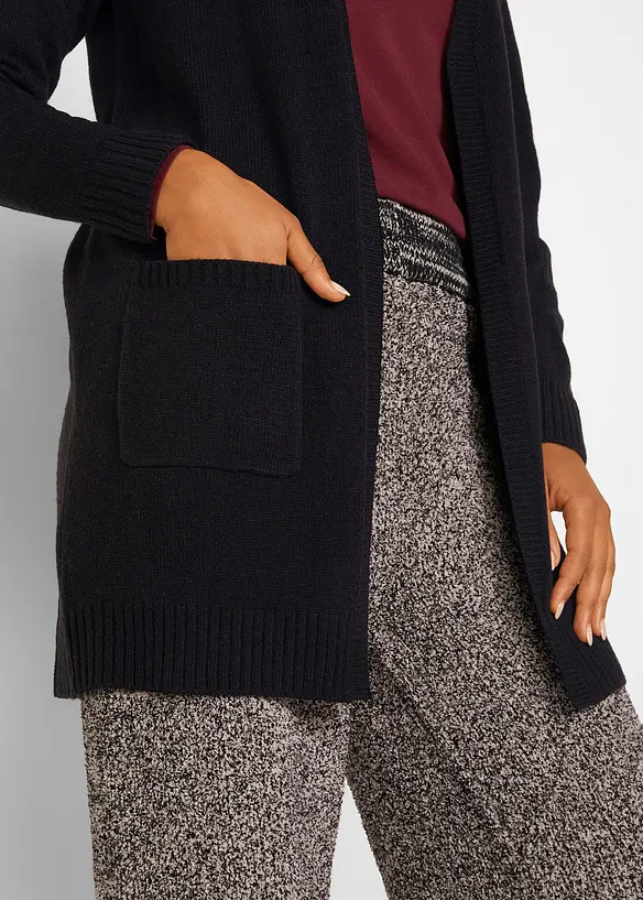 Gilet long en maille, bonprix