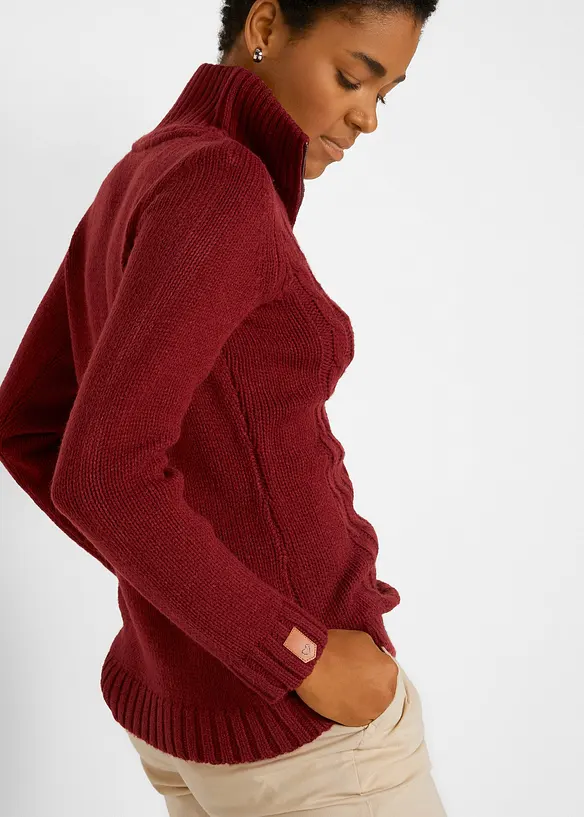 Pull camionneur en maille torsadée, bonprix