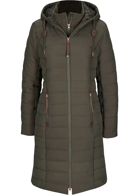 Doudoune longue, style 2 en 1, bonprix