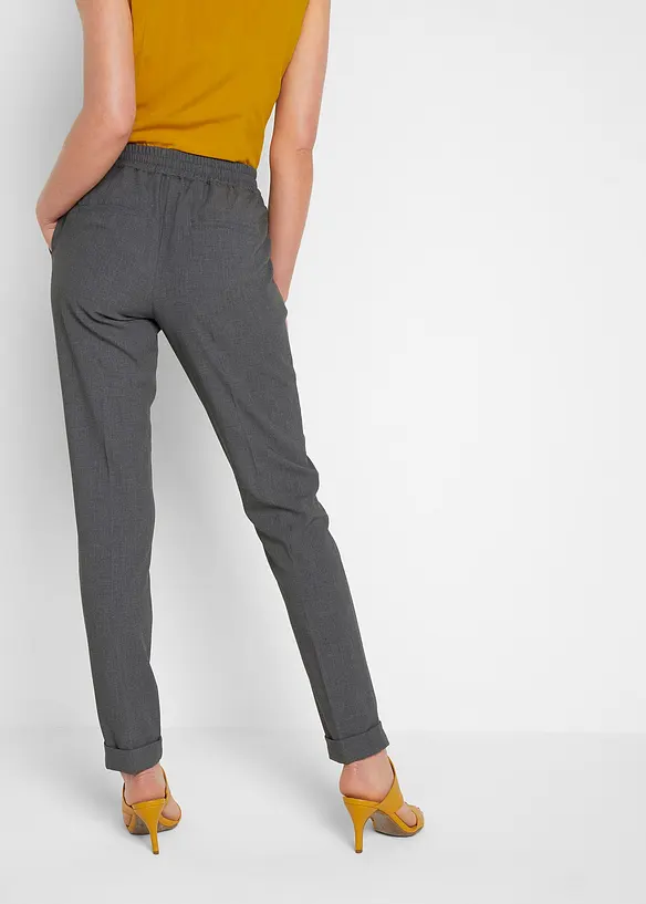 Pantalon avec taille entièrement élastiquée, bonprix