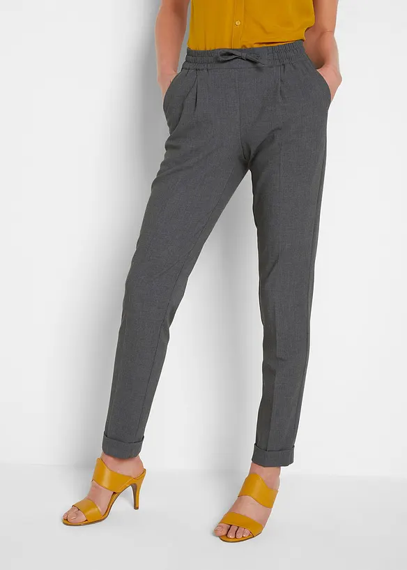 Pantalon avec taille entièrement élastiquée, bonprix