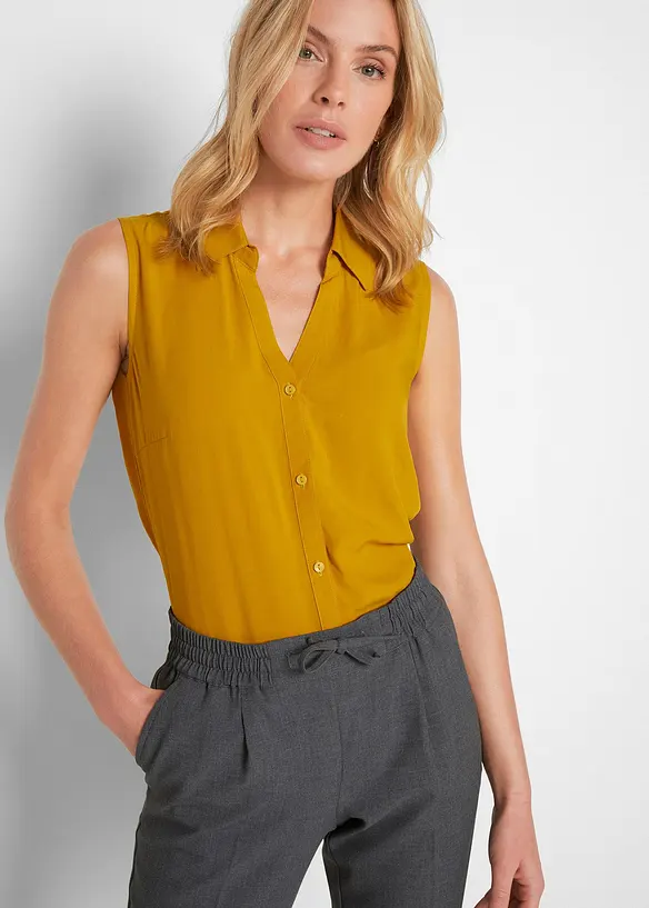 Pantalon avec taille entièrement élastiquée, bonprix