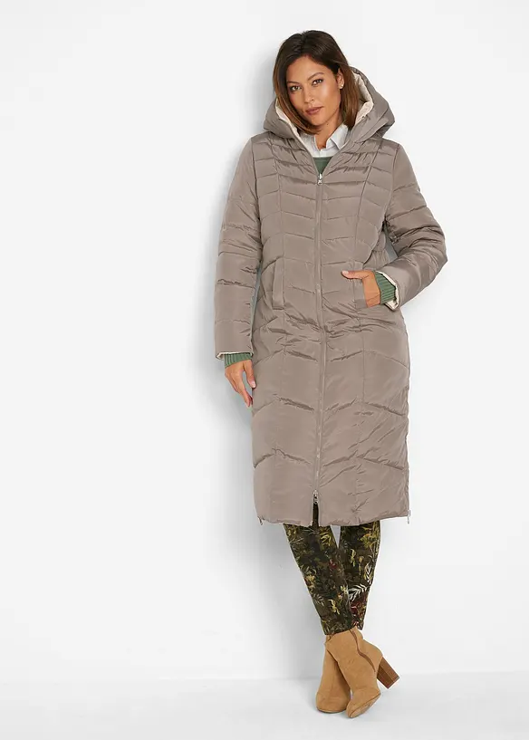 Doudoune longue et réversible, bonprix