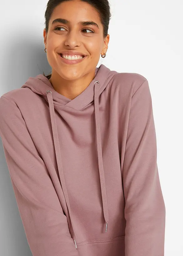 Robe sweat en coton mélangé, bonprix