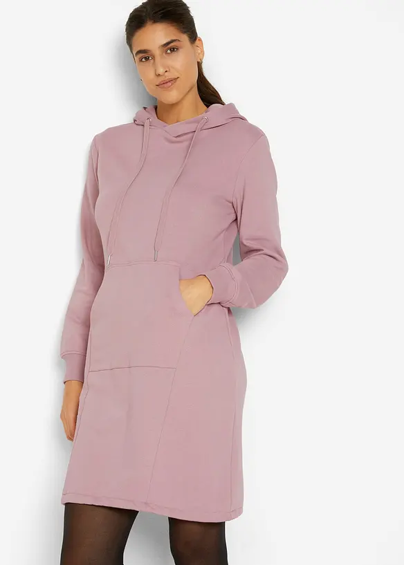 Robe sweat en coton mélangé, bonprix