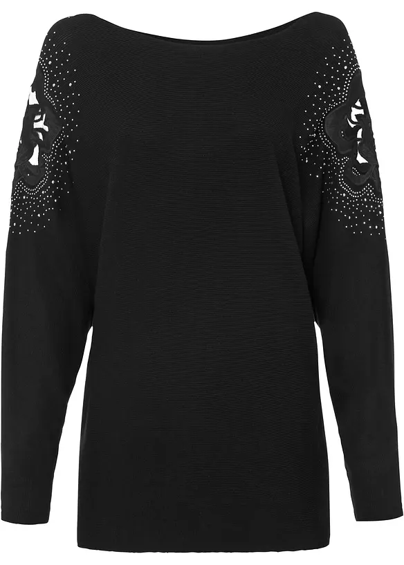 Pull en fine maille de viscose mélangée, bonprix