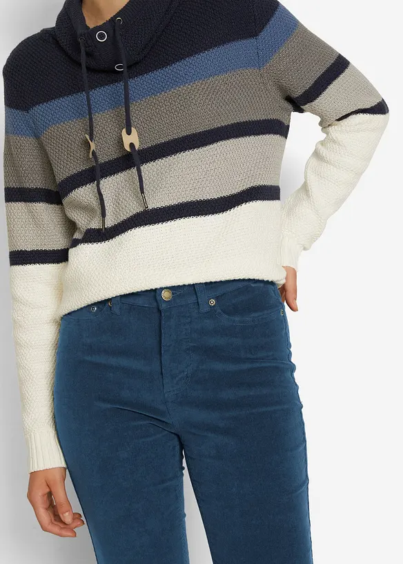 Pantalon skinny en velours côtelé extensible, bonprix