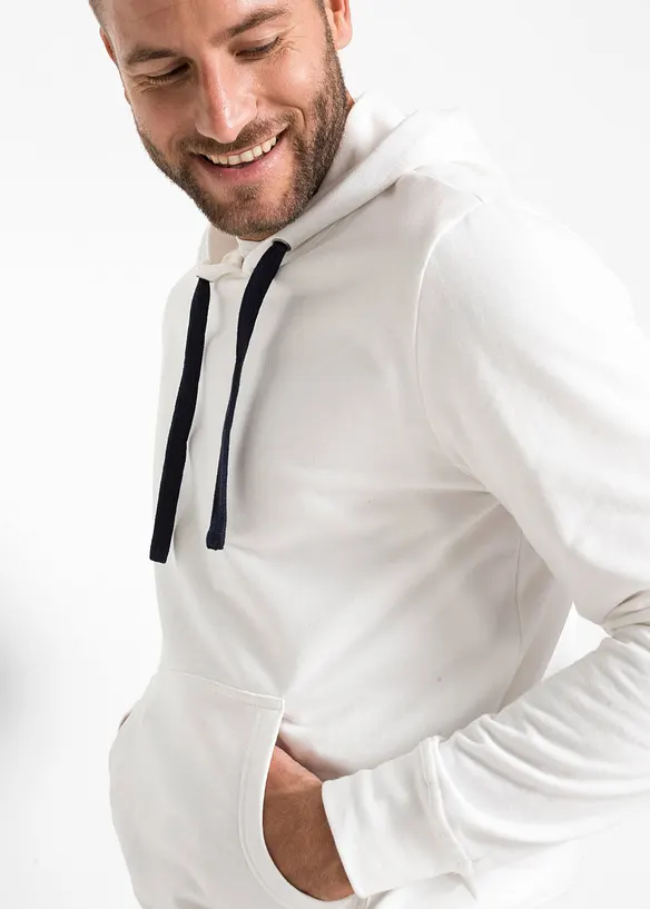 Sweat &agrave; capuche 100% coton, bonprix