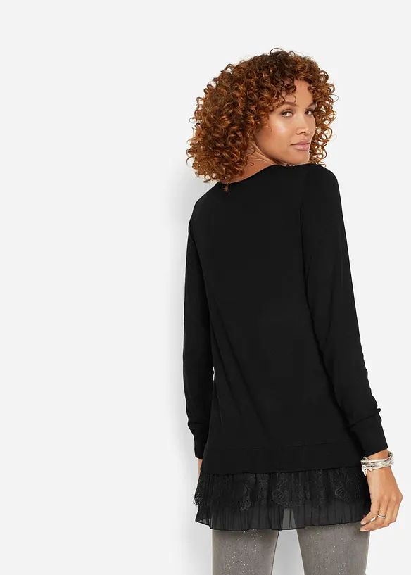 Pull fluide en fine maille, bonprix