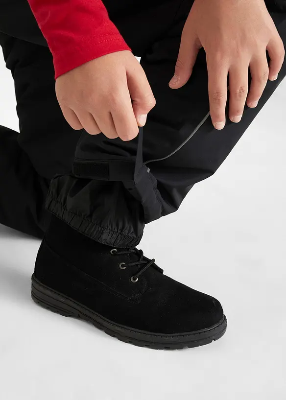 Pantalon cargo de ski imperméable à bretelles et doublure chaude, bonprix