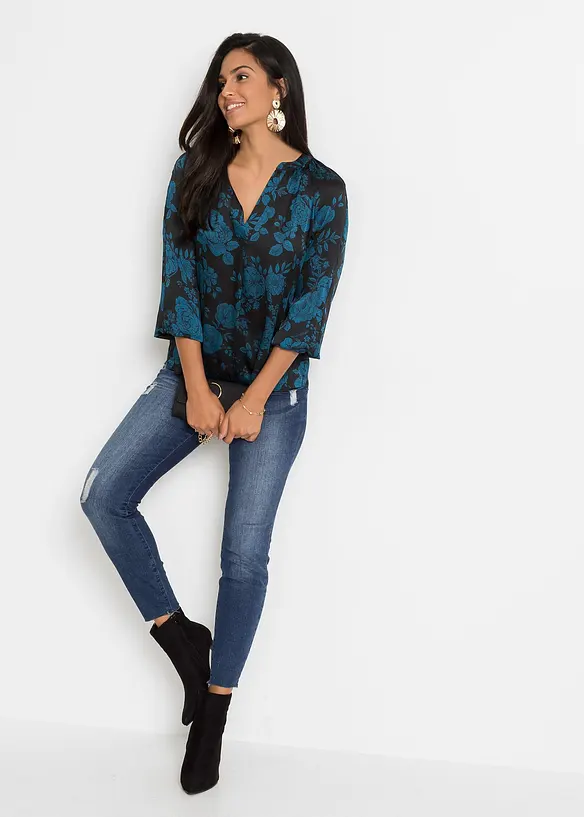 Blouse en crêpe léger, bonprix