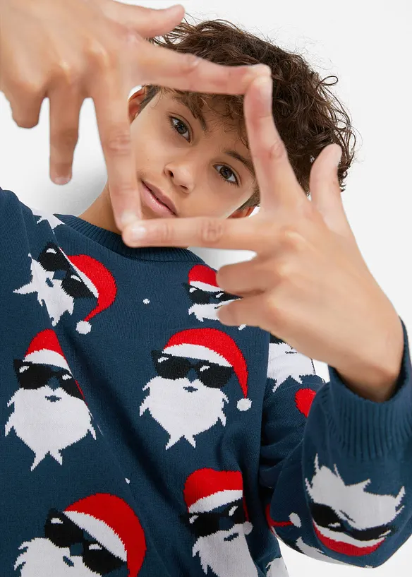 Pull de Noël en fine maille, bonprix