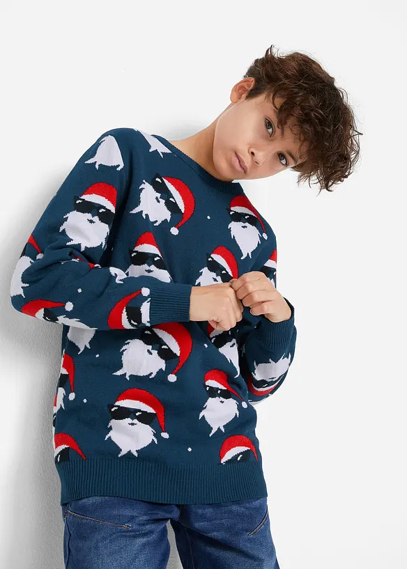 Pull de Noël en fine maille, bonprix