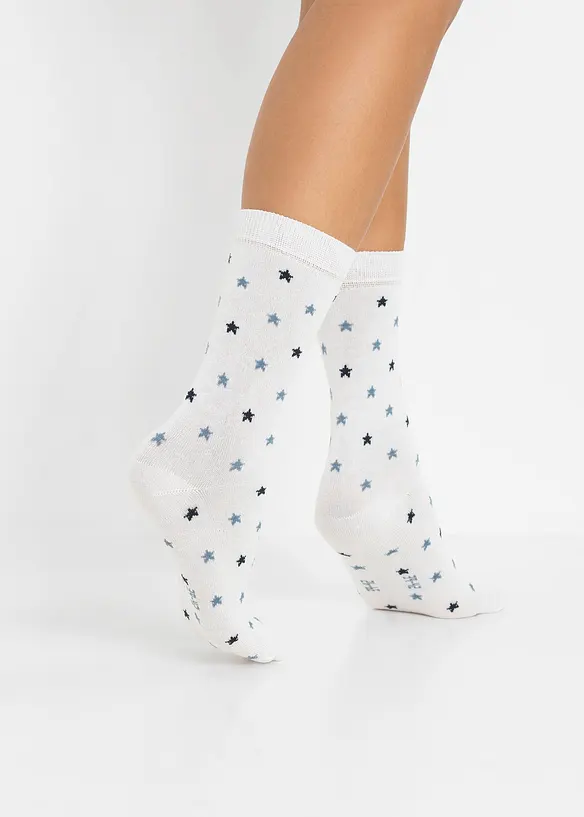 Lot de 5 paires de chaussettes avec coton, bonprix
