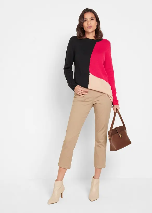 Pantalon 7/8 à taille élastiquée, bonprix