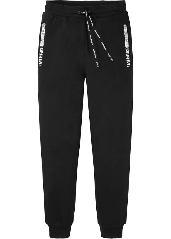 Pantalon de jogging avec détails sportifs, bonprix