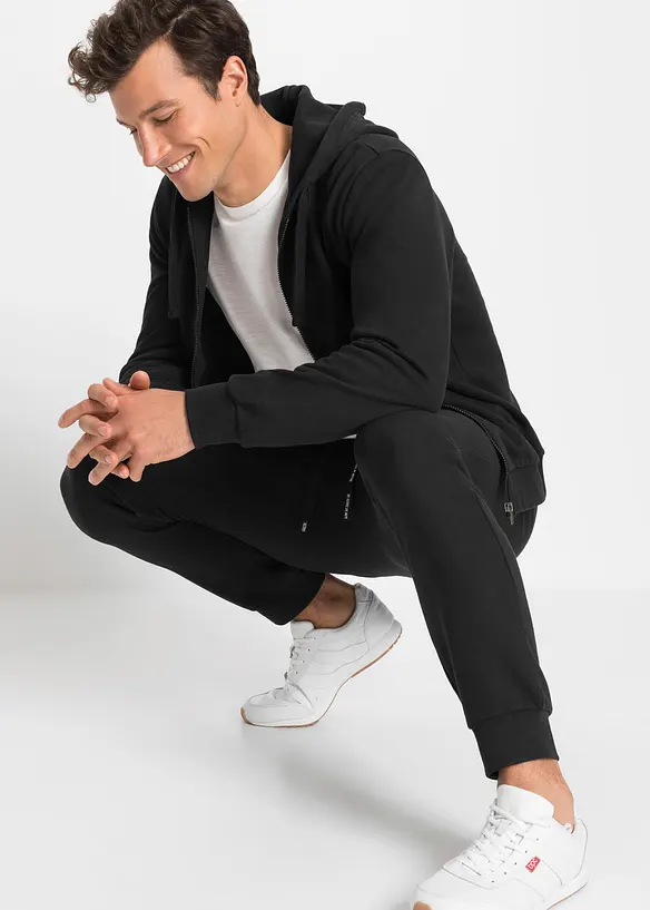 Pantalon de jogging avec détails sportifs, bonprix