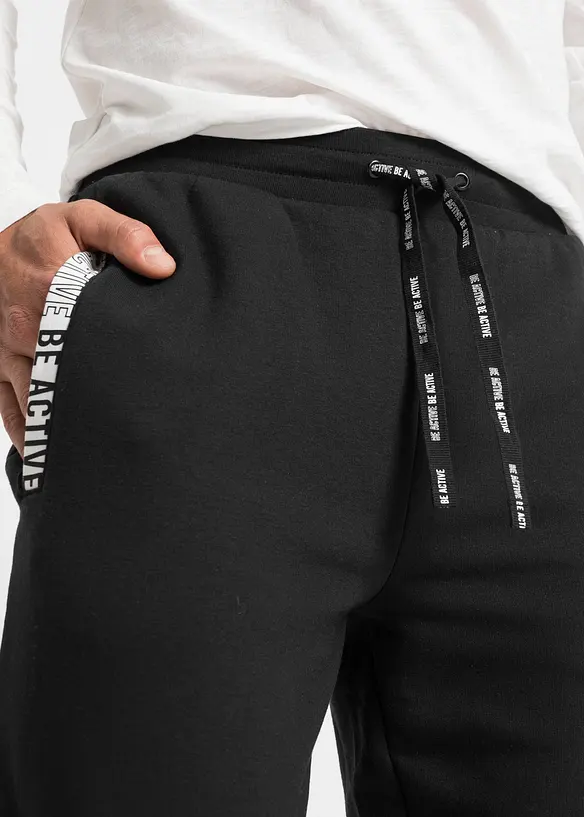 Pantalon de jogging avec détails sportifs, bonprix