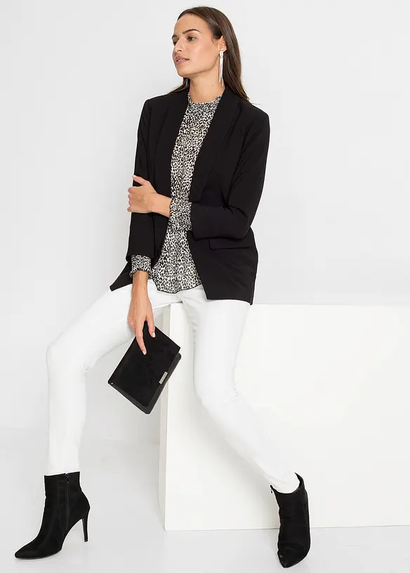 Blazer long en viscose majoritaire, bonprix