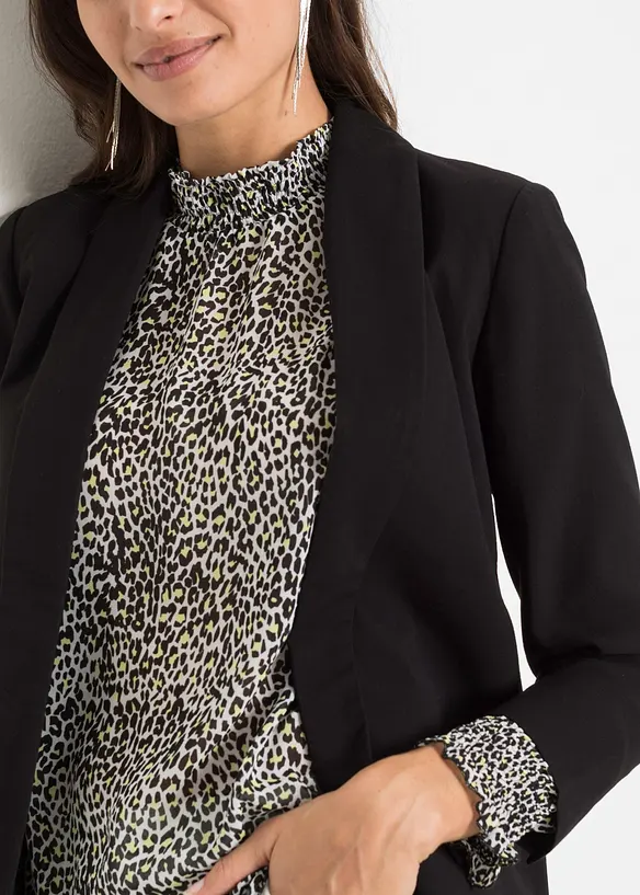 Blazer long en viscose majoritaire, bonprix