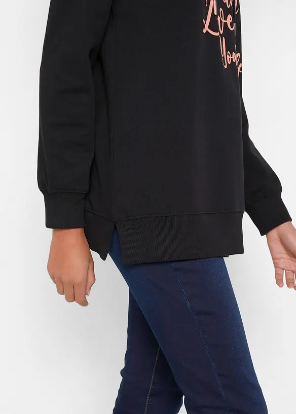 Sweat &agrave; capuche 100% coton, bonprix