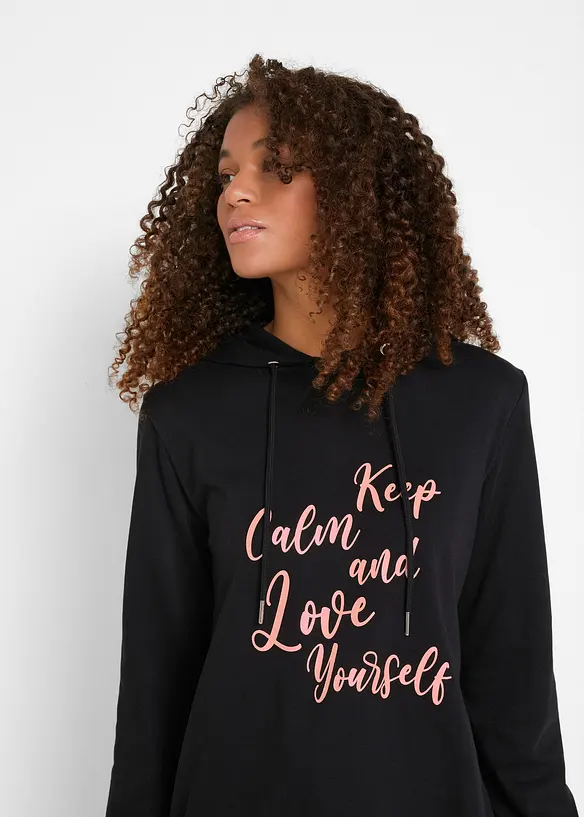 Sweat &agrave; capuche 100% coton, bonprix