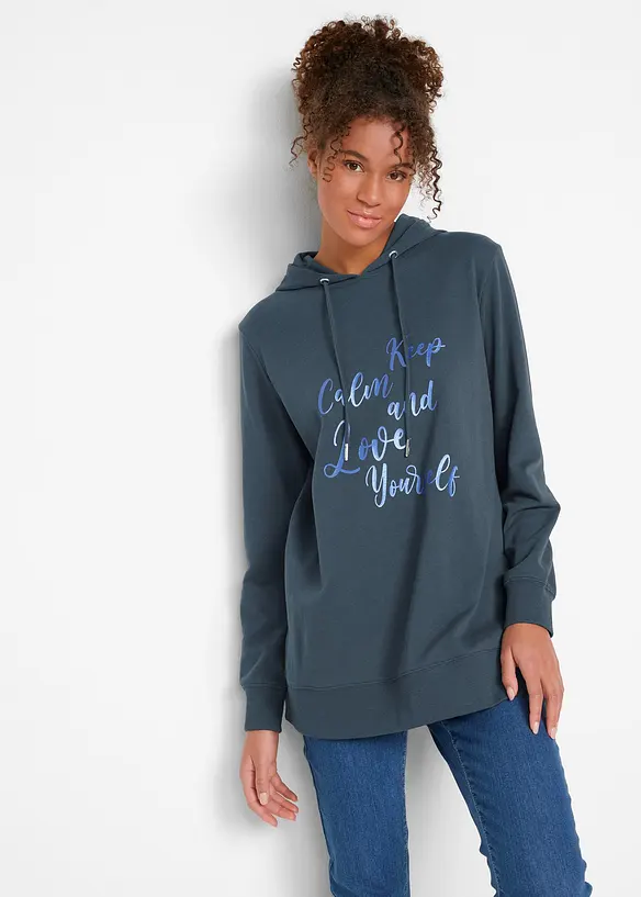 Sweat à capuche 100% coton, bonprix