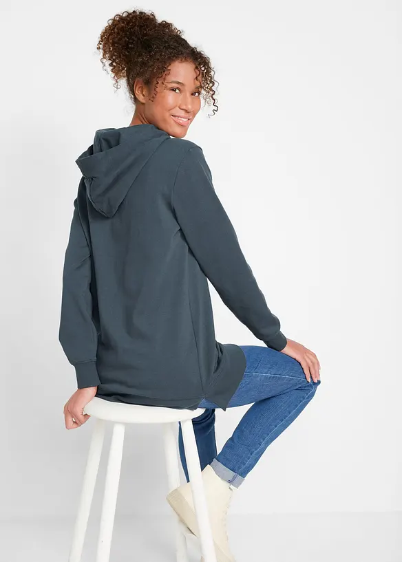 Sweat à capuche 100% coton, bonprix