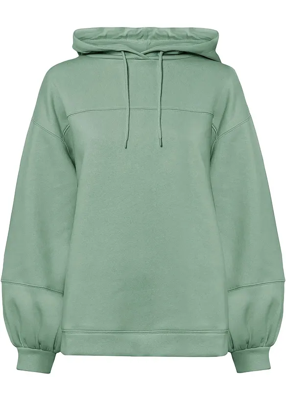 Sweat à capuche oversize en coton mélangé doux, bonprix