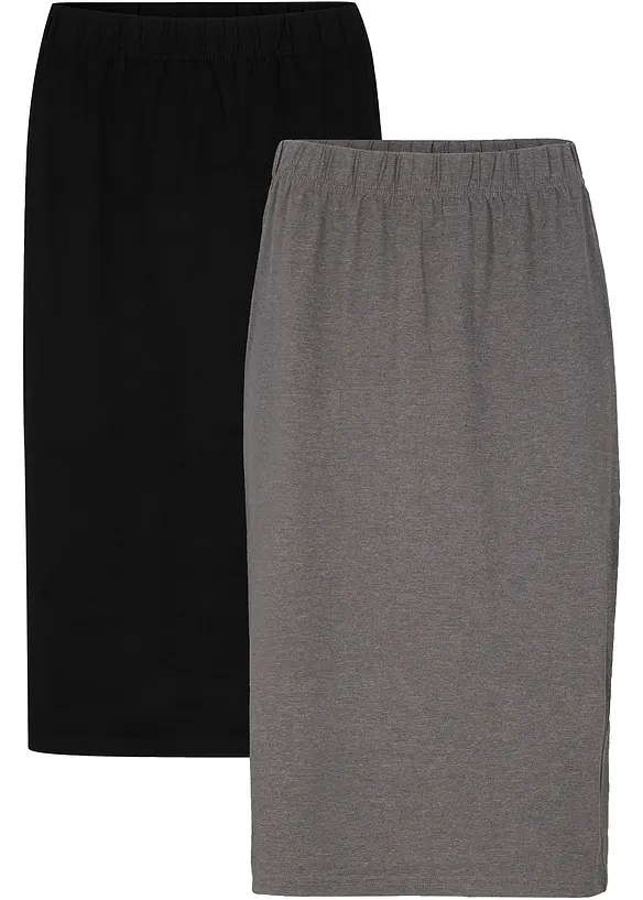 Lot de 2 jupes extensibles en jersey, bonprix