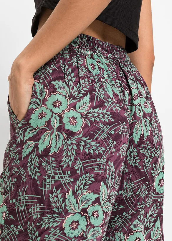 Pantalon palazzo en viscose fluide, bonprix