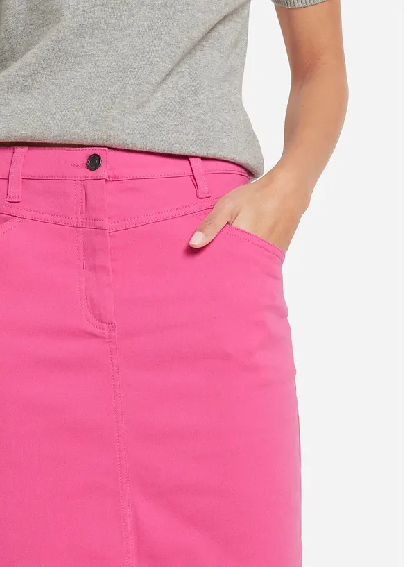 Jupe en jean extensible, bonprix