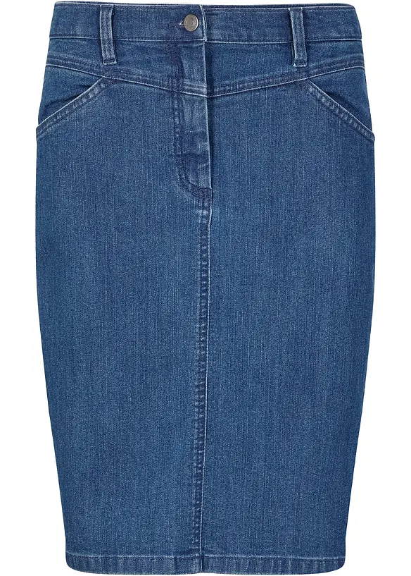 Jupe en jean extensible, bonprix