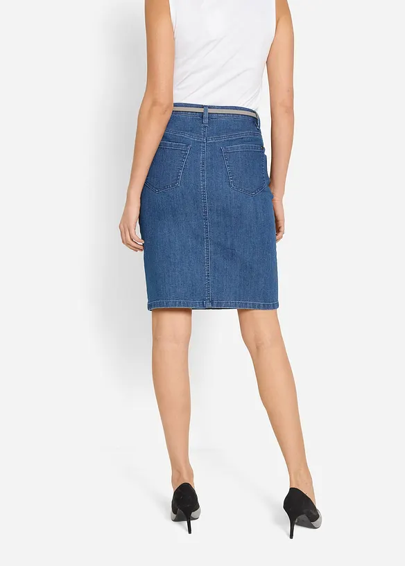 Jupe en jean extensible, bonprix