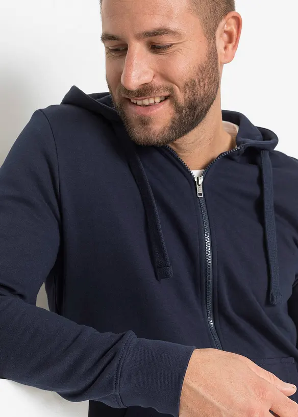 Lot de 2 sweats à capuche zippés , bonprix