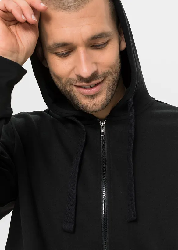 Lot de 2 sweats à capuche zippés , bonprix