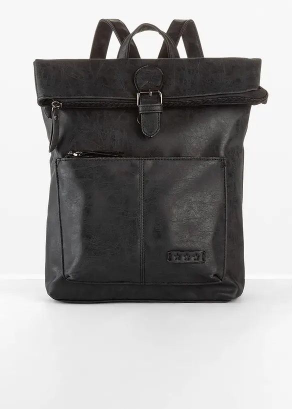 Sac à dos avec poche extérieure et boucle, bonprix