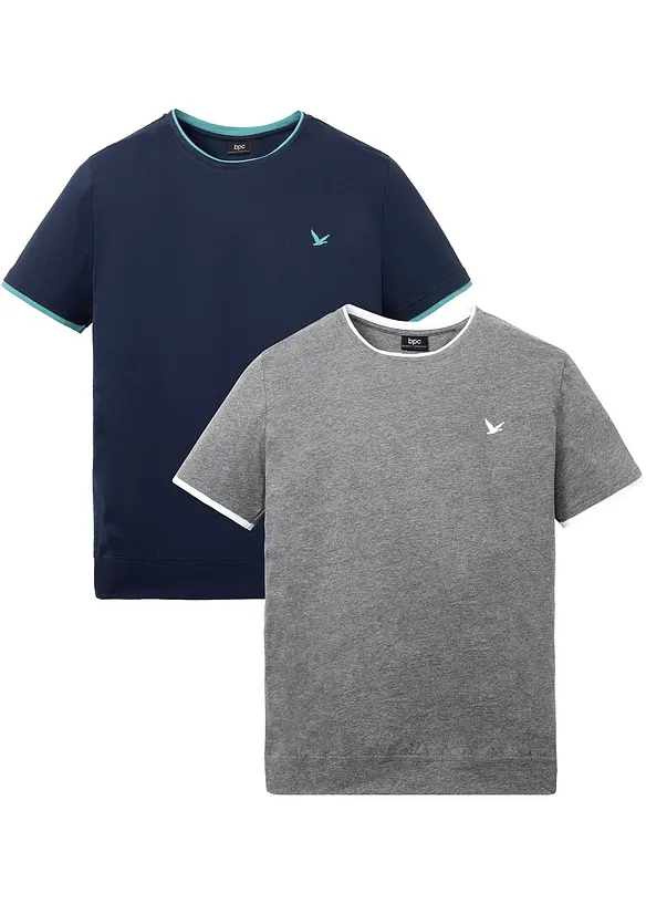 Lot de 2 T-shirts, bonprix