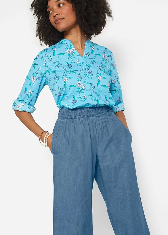 Jean à enfiler léger avec taille confortable, coupe large, bonprix