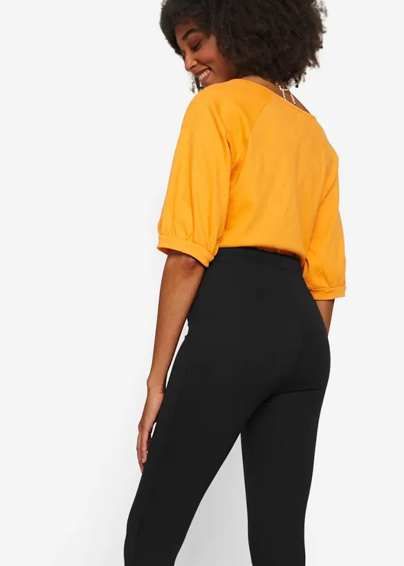 Legging coton 7/8 taille haute et confortable, bonprix