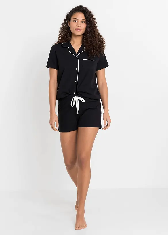 Pyjashort avec chemise boutonnée, bonprix