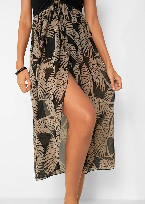 Robe bustier de plage en crêpe, bonprix